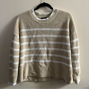 banana republic striped sweater 100% cotton size medium